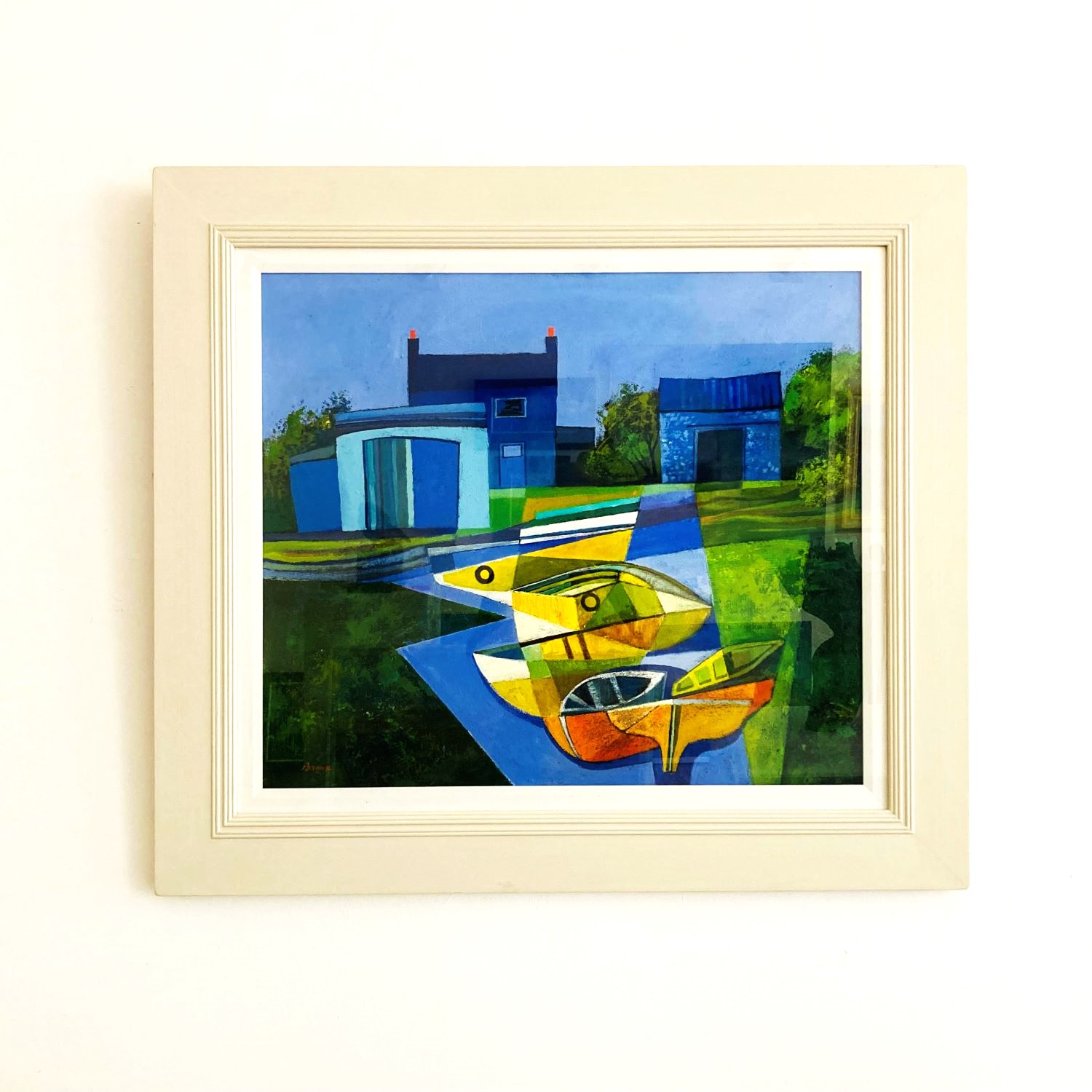 'Boats on the Slipway' by artist Davy Brown